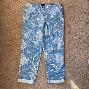 Women’s blue & white floral pants